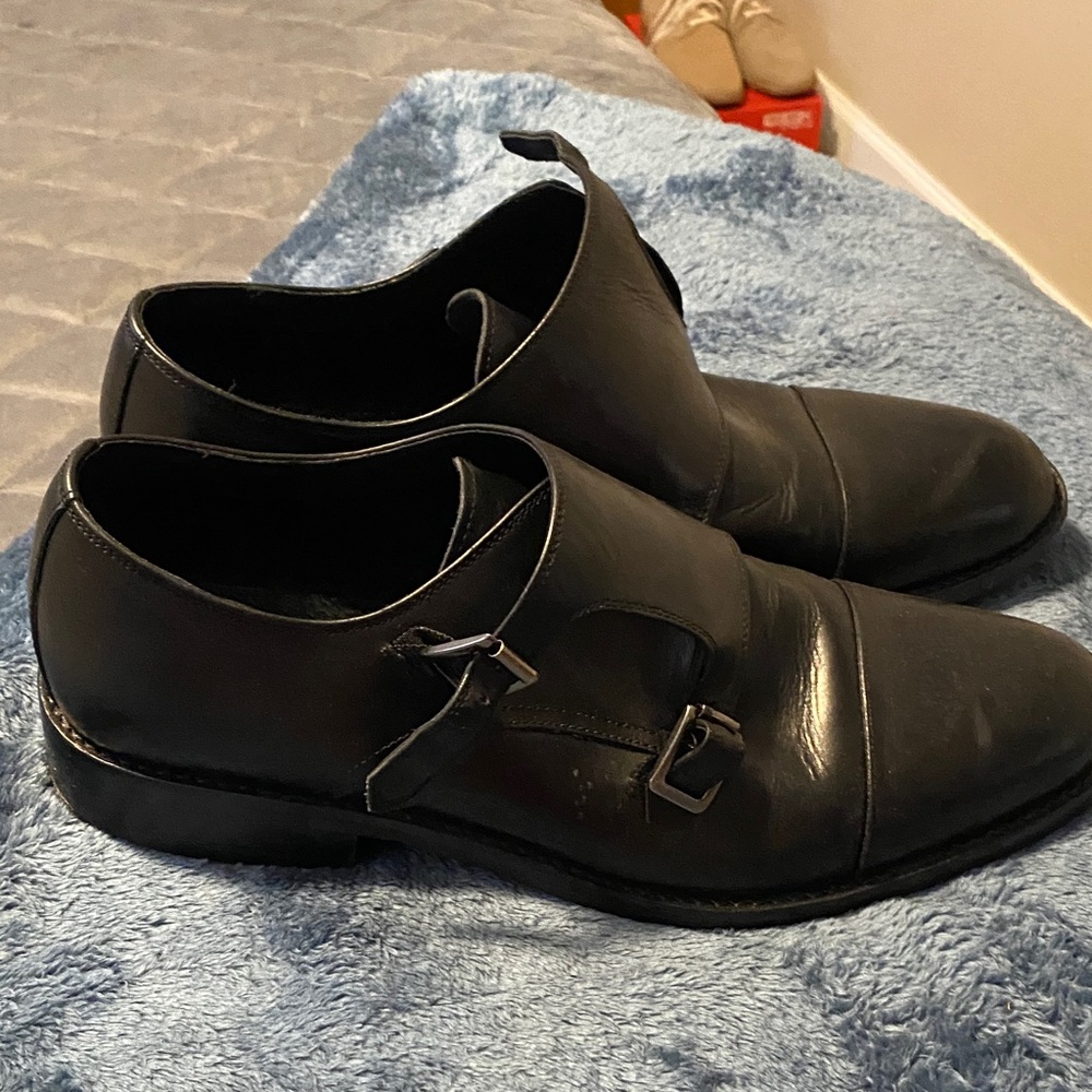 Donald J. Pliner Black Leather Oxfords